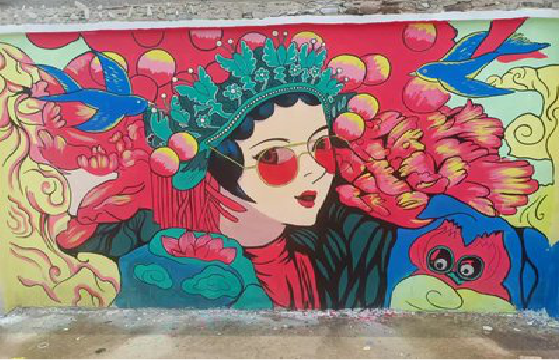 普安墙体彩绘-网红墙