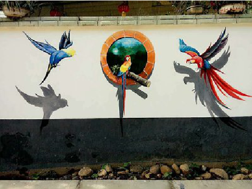 普安视觉错位-3D墙绘设计