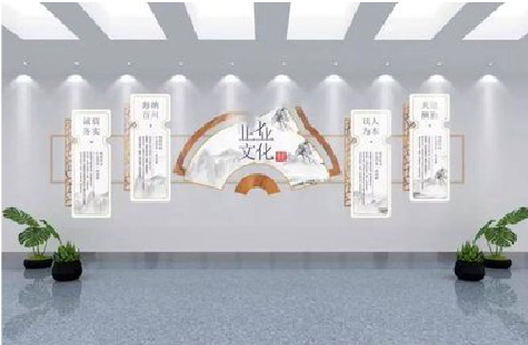 普安企业文化墙设计的核心要素。