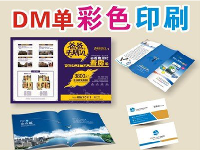 普安单页印刷，色彩搭配简单。